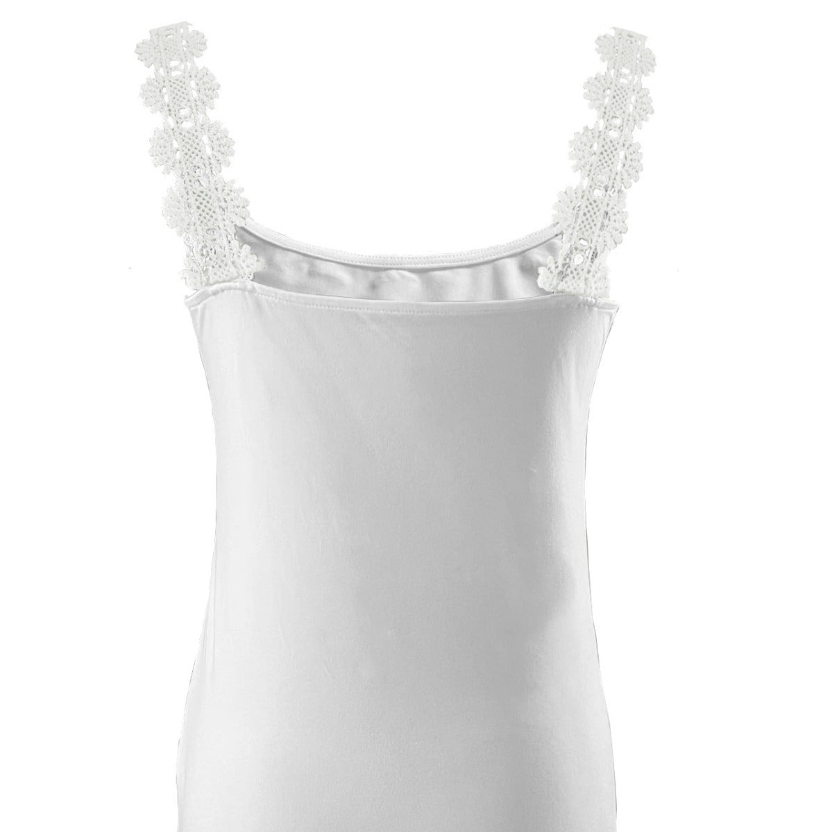 Lace Stitching Fashion Spring And Summer Solid Color Loose Vest - cas7m