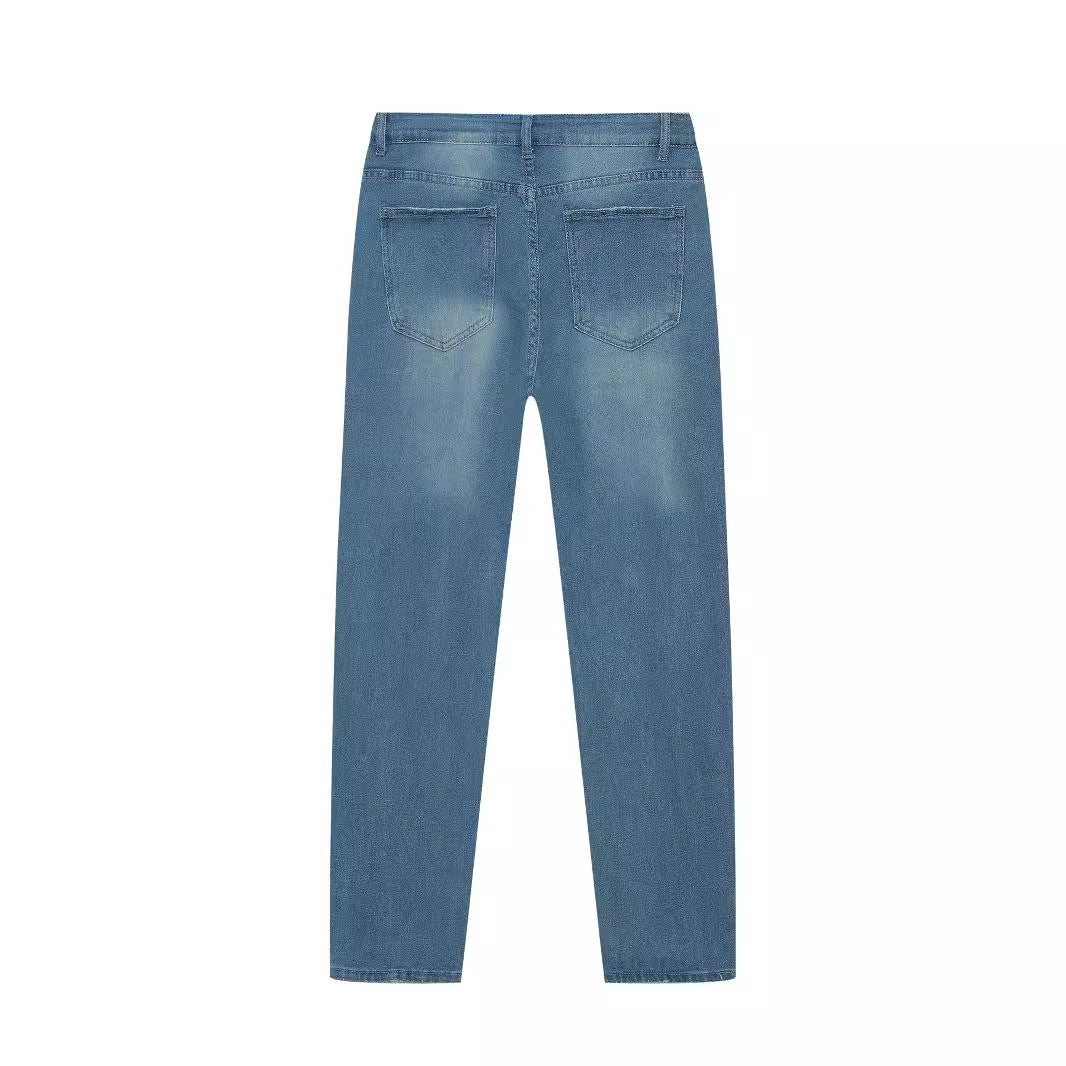 Personality Denim Skinny Jeans For Men - cas7m