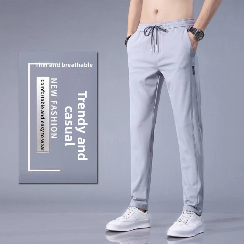 Casual silk pants for men