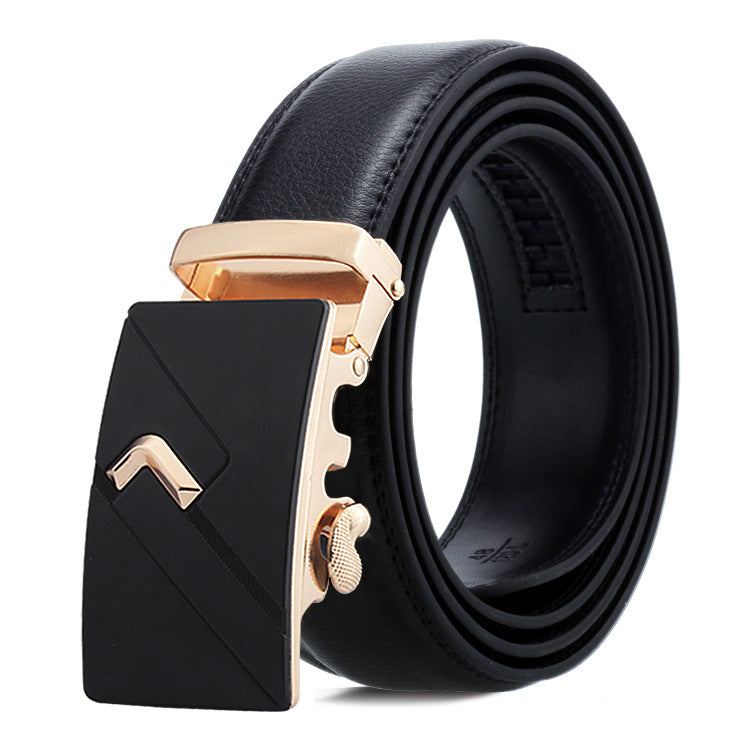 Men's Belt Automatic Buckle Business Trouser Belt - cas7m