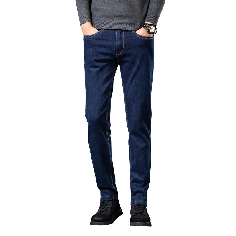 Slim Fit Elastic Straight Jeans For Men - cas7m