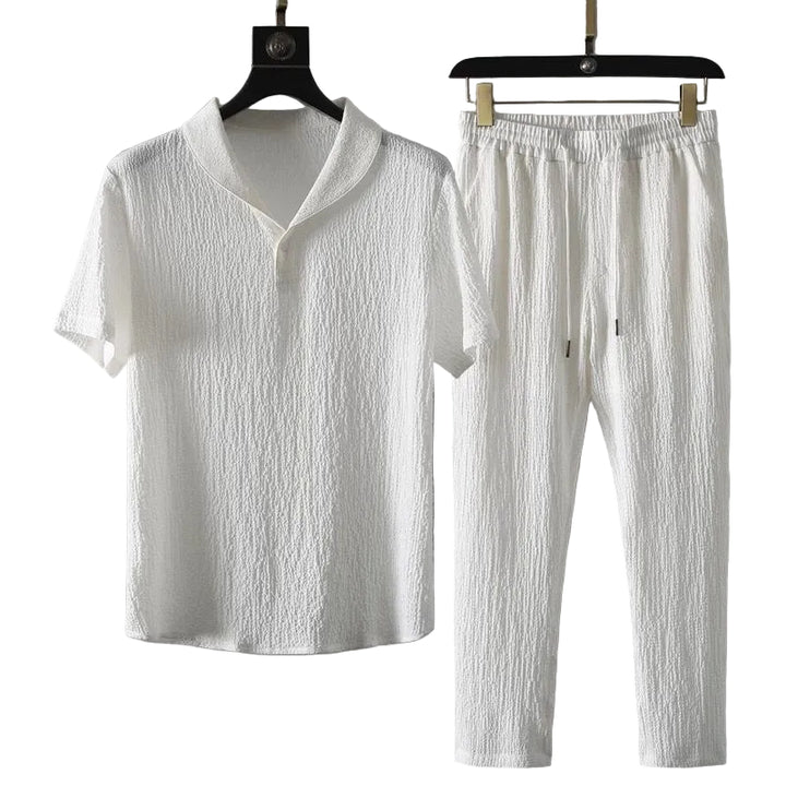 Ice Silk Short-sleeved Suit Sports Suit - cas7m