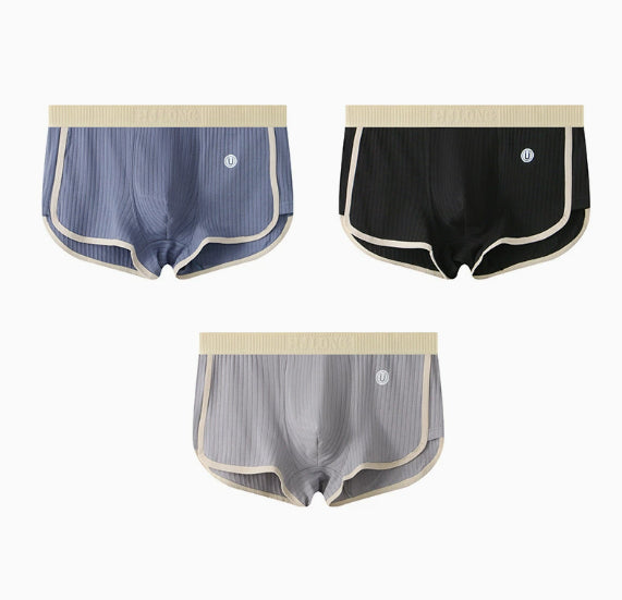 Men's Mid-waist Simple Fashionable Breathable Comfortable Boxers - cas7m