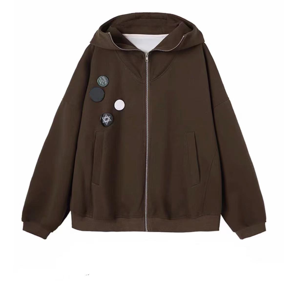 Outline Badge Hooded Hoodie For Men And Women - cas7m