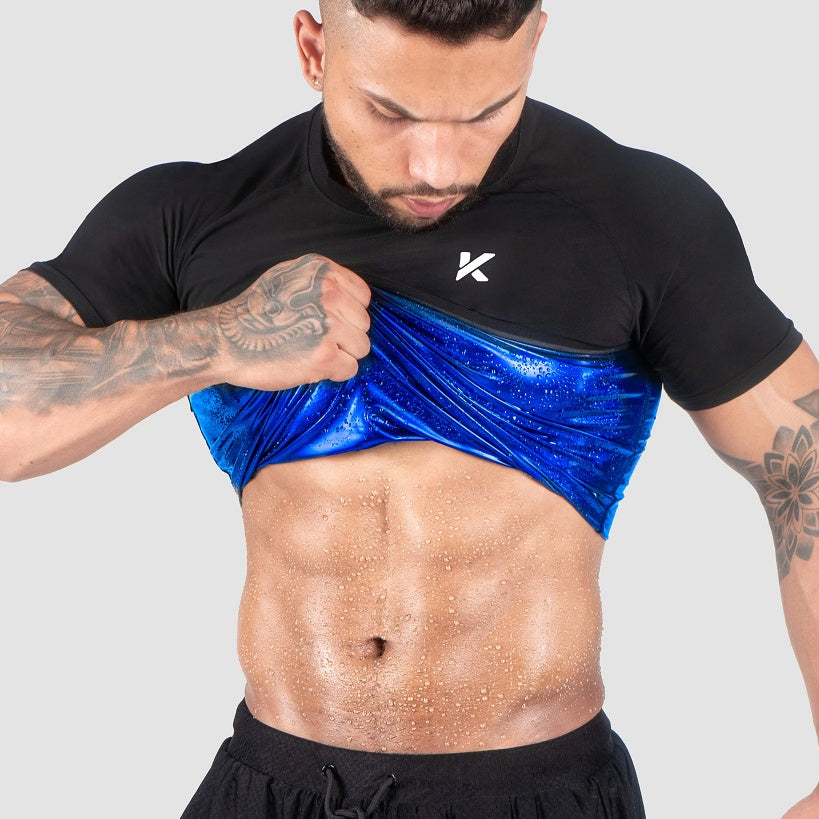 Men Sauna Shirt 2-pack Heather Gray - cas7m