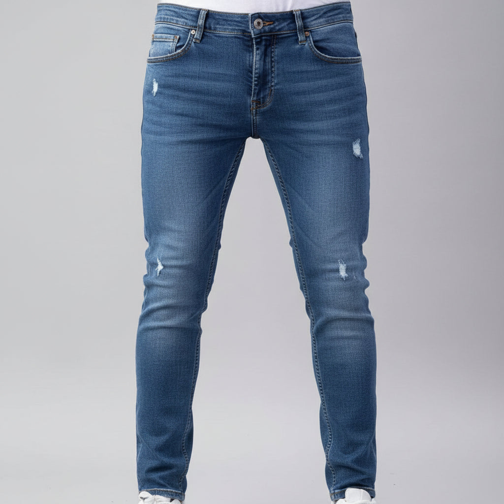 Personality Denim Skinny Jeans For Men - cas7m