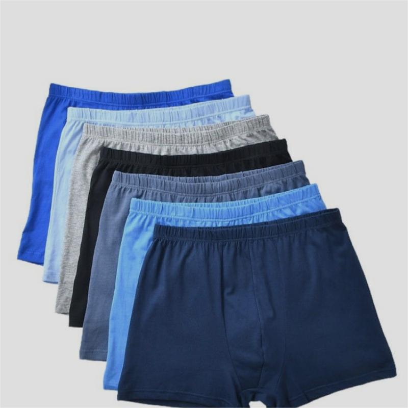 Men's Boxer Mid Waist Underwear Middle-aged And Elderly Cotton Shorts - cas7m