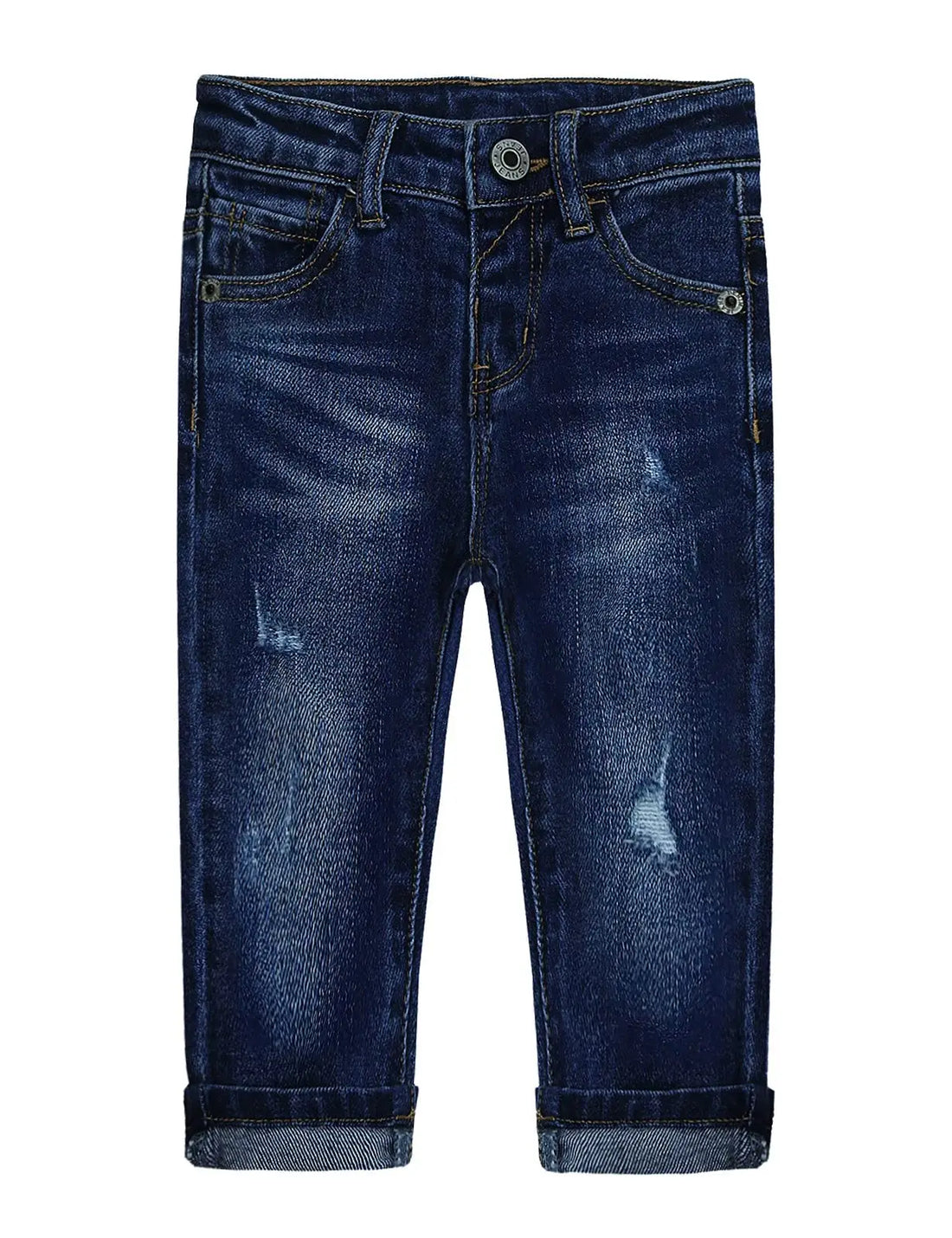 BabyFlex Embroidered Denim Pants 6-9M