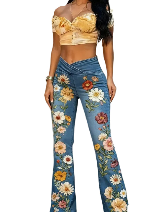 Slim-fit Flared Casual Jeans - cas7m