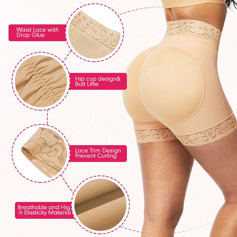 Tight Gridles Shaping High Waist Package Hip Boxer Abdominal Pants - cas7m