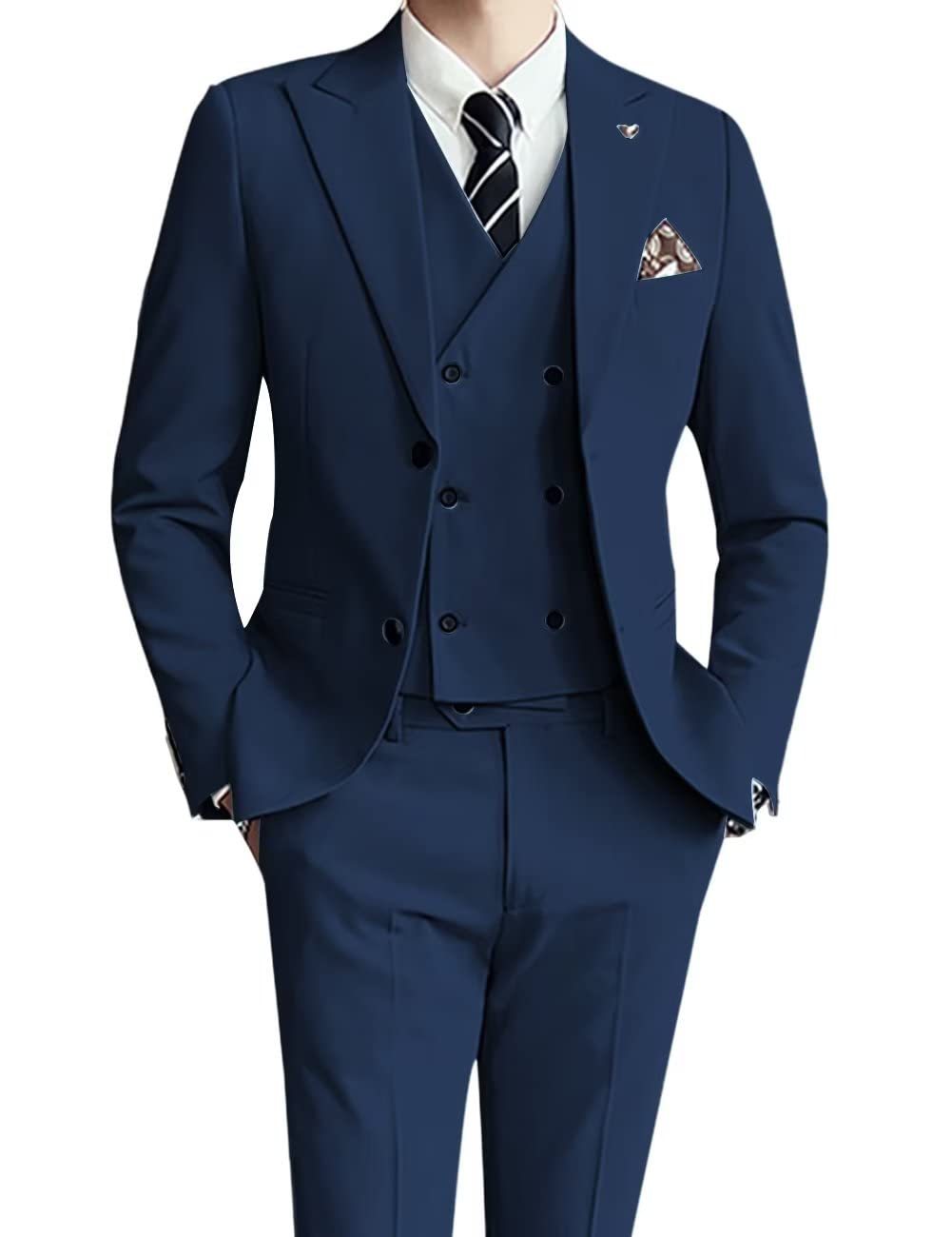 Three-piece Men's Suit Slim Fit Suit - cas7m