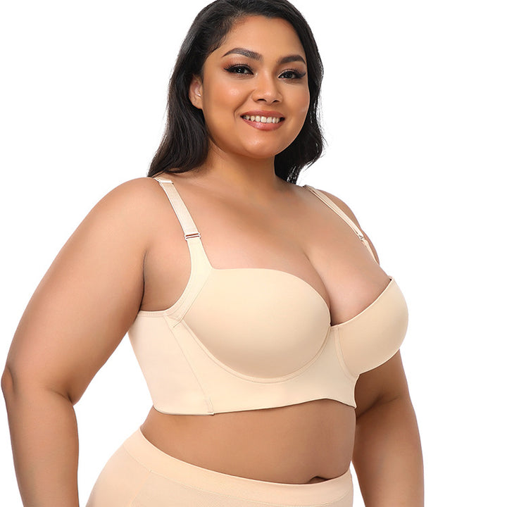 AeroLift Knit Bra with Air Cushion Support - Black/Skin Tone - cas7m