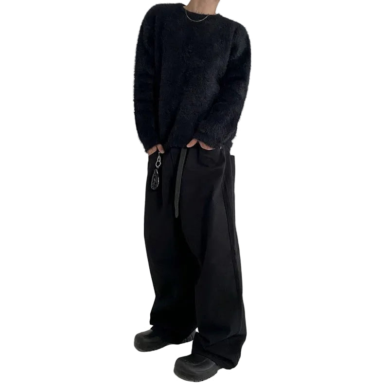 Mink Hair Comfortable Knitwear Male Autumn And Winter Loose - cas7m