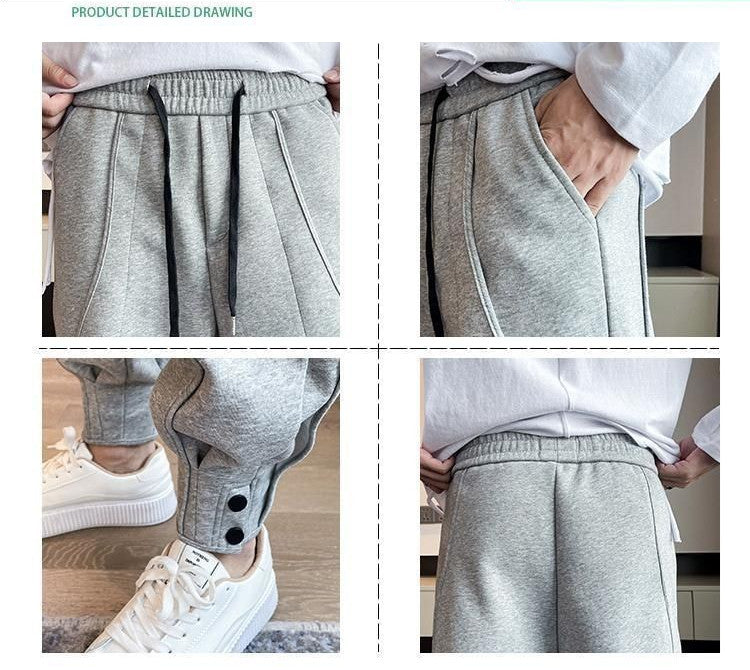 Pants Men's Plus Velvet Heavy Craft Sports Pants Casual - cas7m
