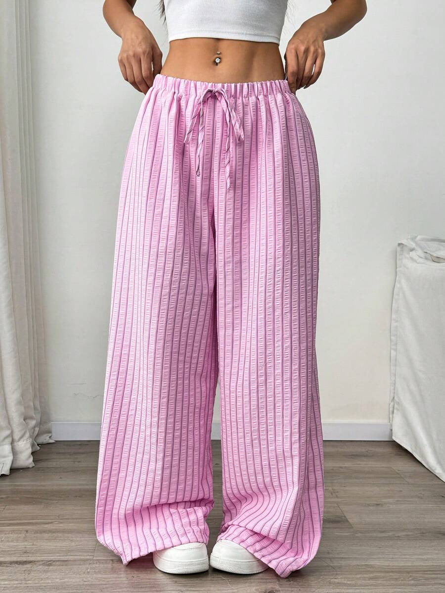 Waist-cinched Versatile Elegant Pleated Casual Pants - cas7m