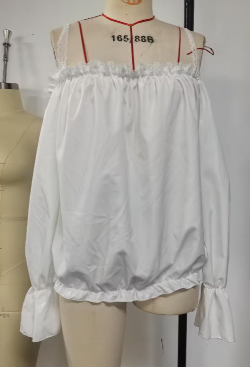 Bohemian Off-the-Shoulder Blouse - cas7m