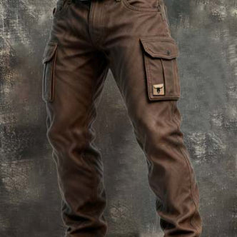 Punk Men's Pants Retro Work Pants - cas7m