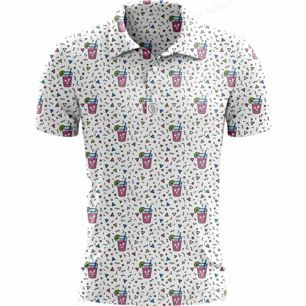 Polo Shirt Men's Quick-dry Army Golf Polo Shirt - cas7m