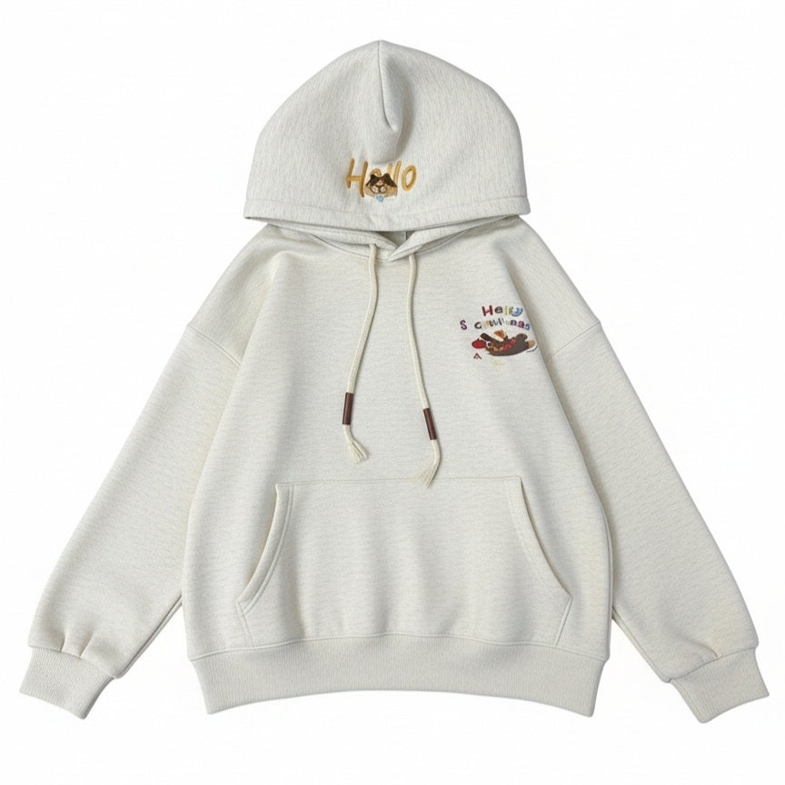 Cute Dachshund Embroidered Hoodie For Women - cas7m