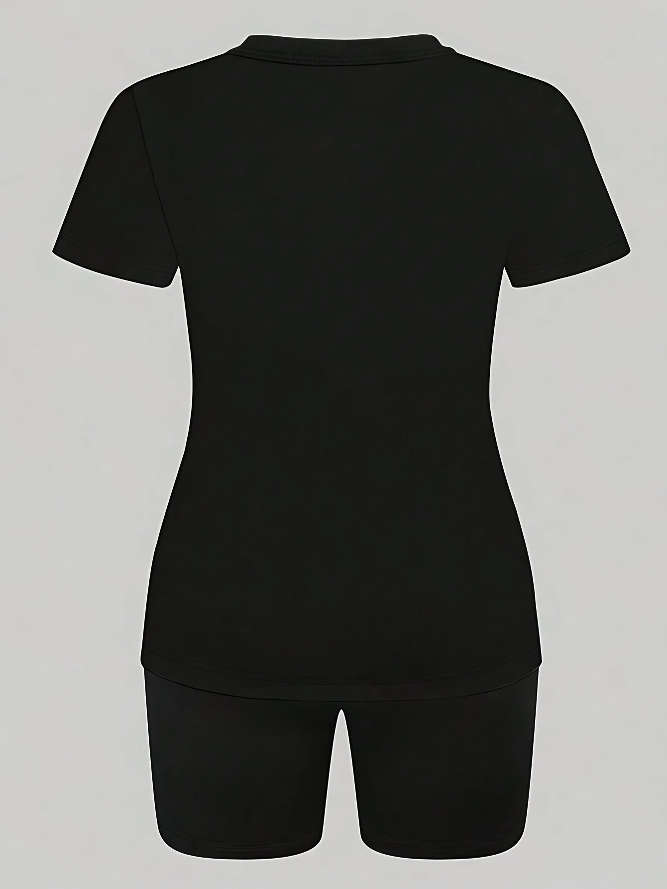Printed Drop Shoulder T-Shirt Graphic Tees Women Tops - cas7m