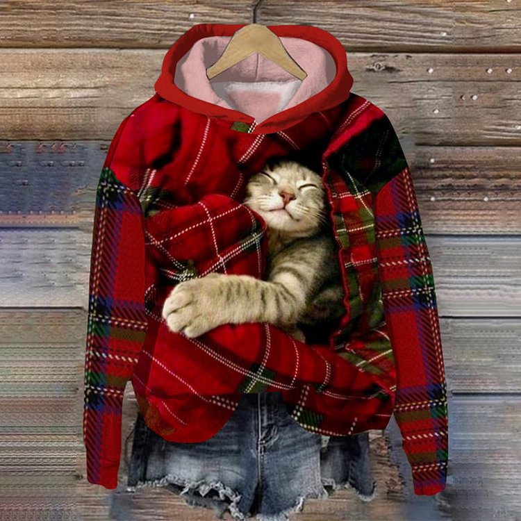 3D Digital-printed Sweatshirt For Women Loose-fitting Casual Pullover - cas7m