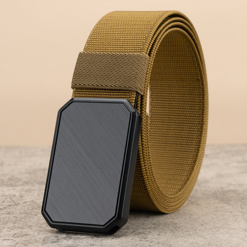 Canvas Belt Men's Automatic Buckle Tactical Military Training Belt - cas7m