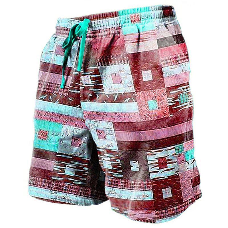 3D Printed Breathable Soft Casual Loose Shorts Men - cas7m