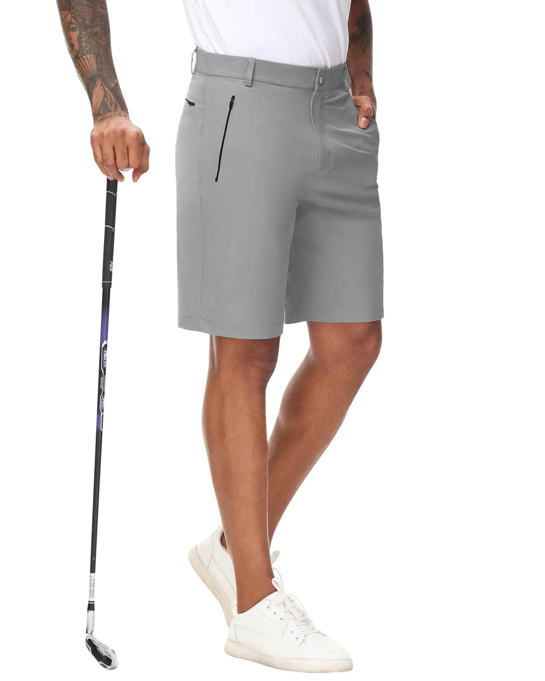 Men's Stretch Golf and Hiking Shorts: Dry Fit with Pockets