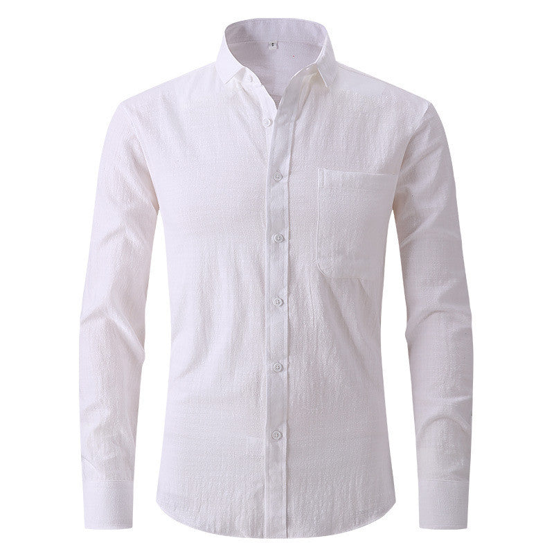 Unisex Cotton Simplicity Solid Color Shirt - S to XXL, 6 Colors - cas7m