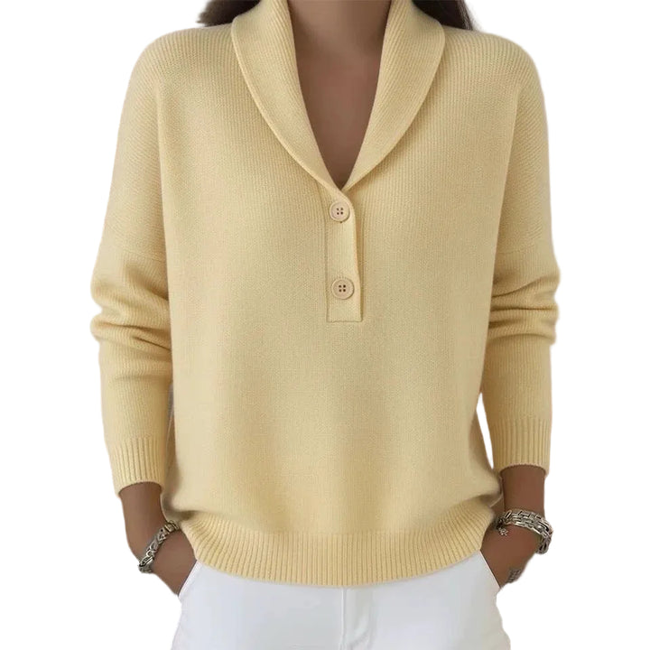 New Fallwinter Solid-color Polo-neck Casual Chic Womens Wear - cas7m