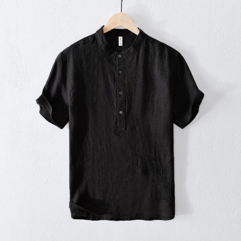 Loose Fashion Japanese Style Retro T-shirt Men - cas7m