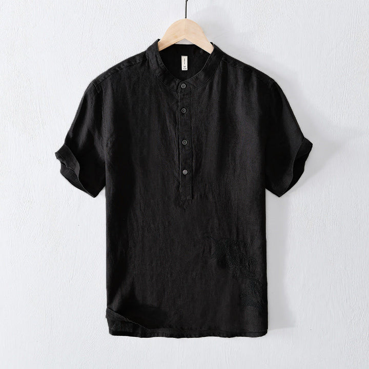 Loose Fashion Japanese Style Retro T-shirt Men - cas7m