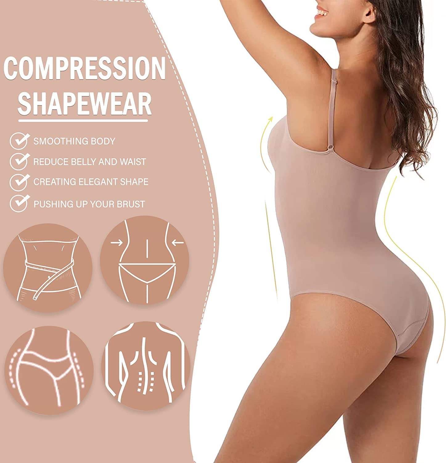 Cross-border Abdominal Pants Hip Raise Shaping Underwear Elastic Corset Bodybuilding Corset - cas7m