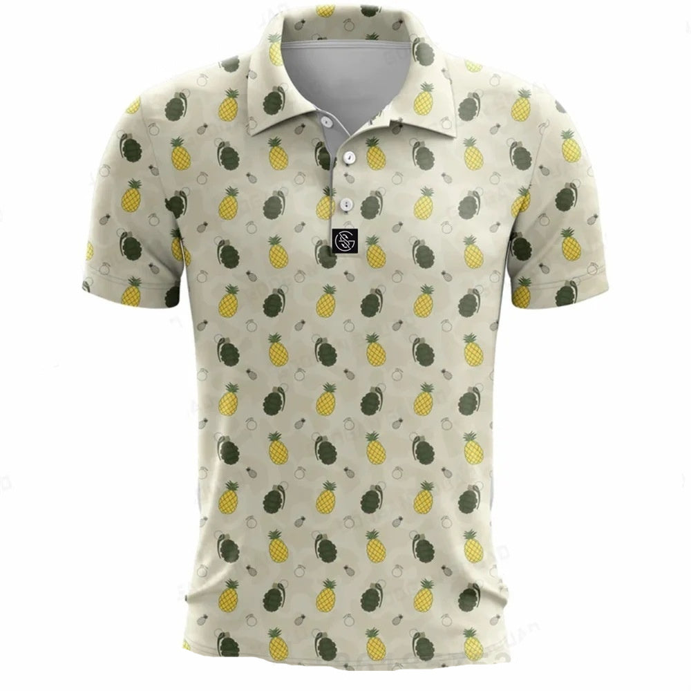 Polo Shirt Men's Quick-dry Army Golf Polo Shirt - cas7m