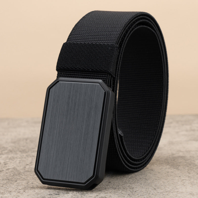 Canvas Belt Men's Automatic Buckle Tactical Military Training Belt - cas7m