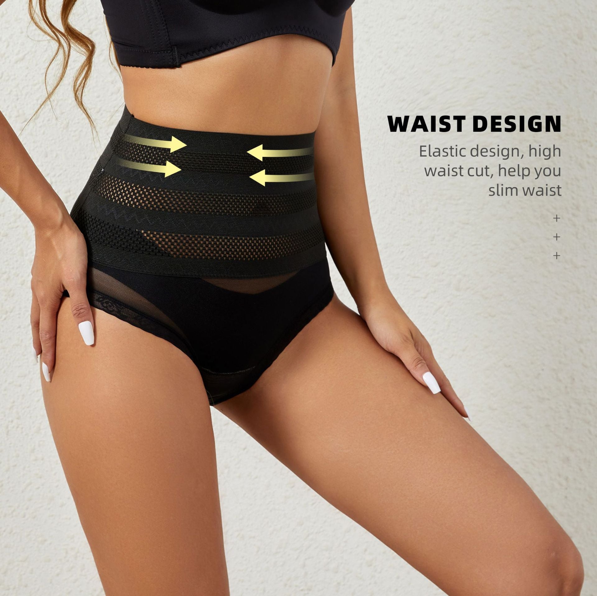 Women's Body Shaping Abdominal Pants Body Shaping And Hip Lifting Basic Panties - cas7m