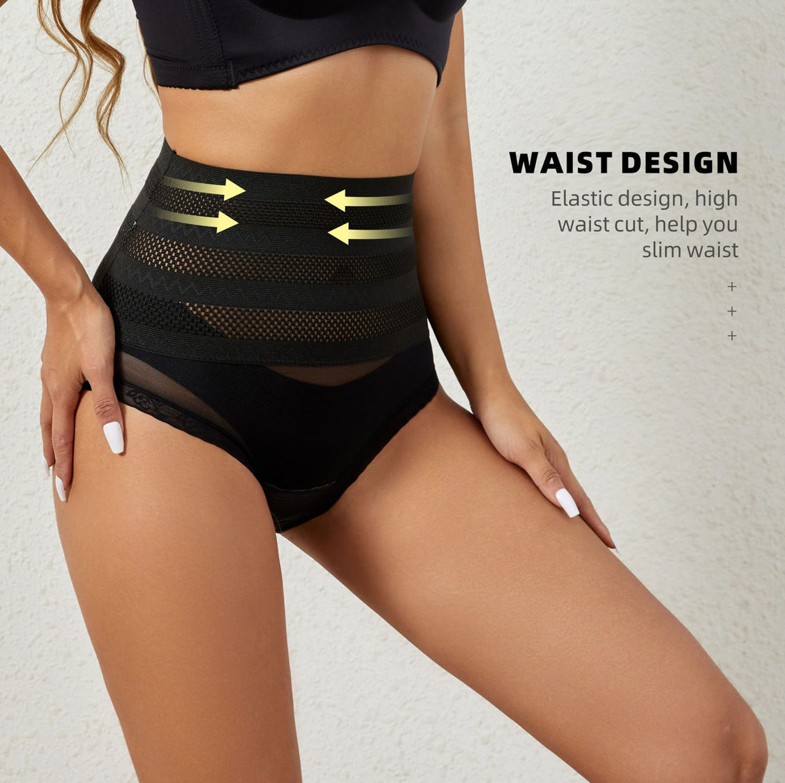 Women's Body Shaping Abdominal Pants Body Shaping And Hip Lifting Basic Panties - cas7m