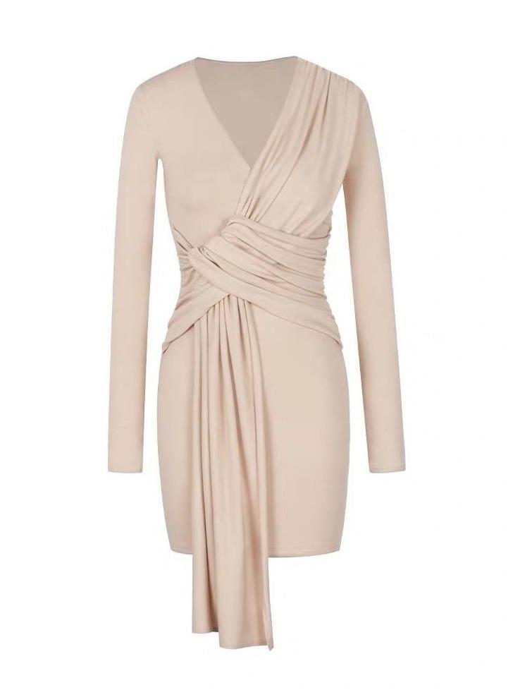 Elyse Asymmetrical Wrap Dress