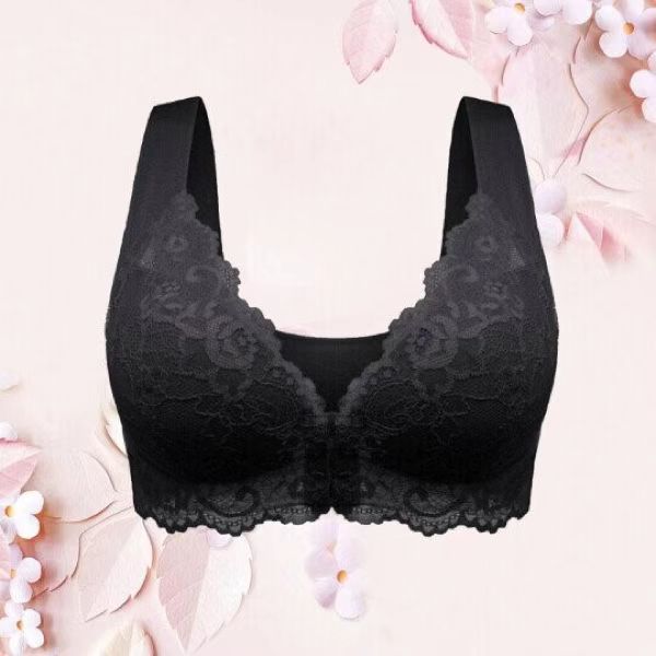 Plus-size Bra No Underwire Push-up Breathable Lace Lingerie For Women With Large Breasts And Small Breasts - cas7m