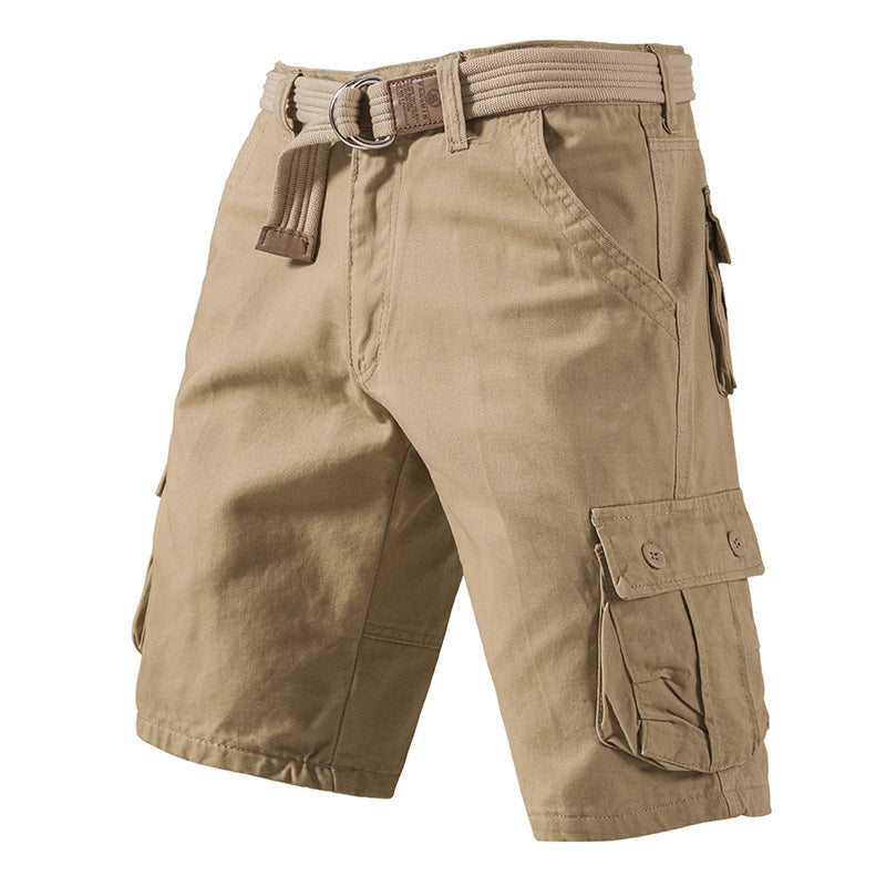 Men's Cotton Cargo Shorts - Summer Plus Size Overalls - cas7m