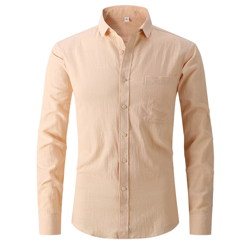 Unisex Cotton Simplicity Solid Color Shirt - S to XXL, 6 Colors - cas7m