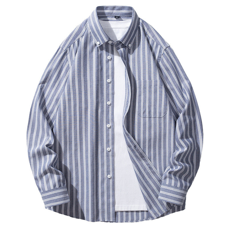 Men's Oxford Long-sleeved Shirt - cas7m