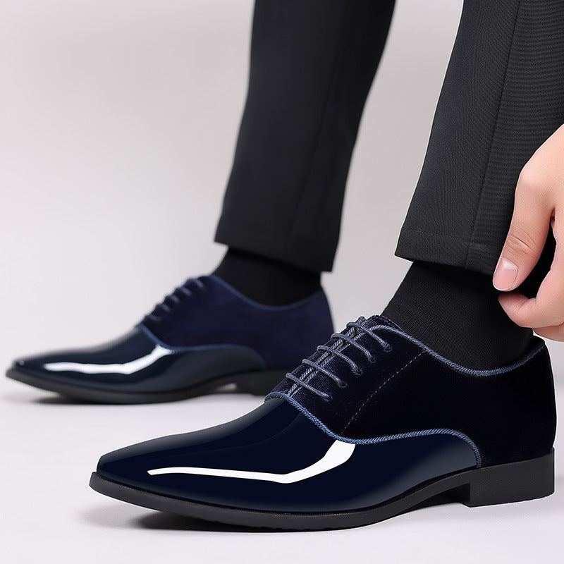 Men's Formal Business Leather Shoes Lightweight Trendy - cas7m