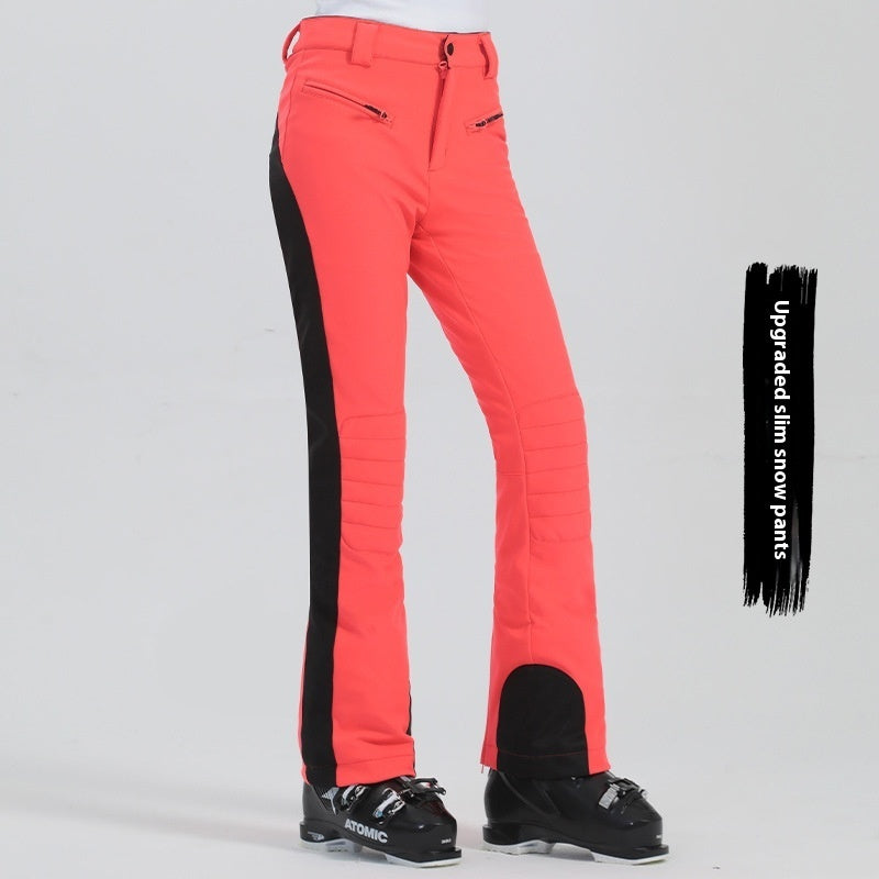 Women's Outdoor Windproof Simple Winter Ski Pants - cas7m