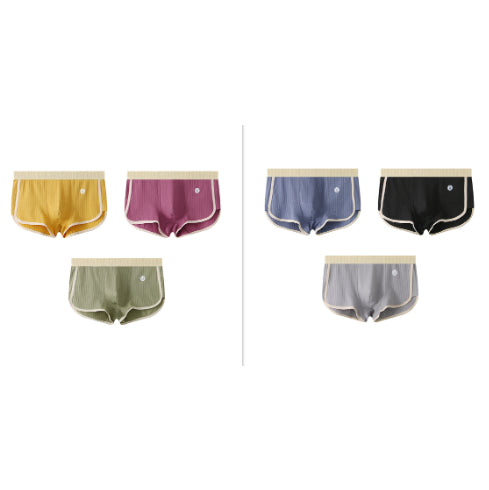 Men's Mid-waist Simple Fashionable Breathable Comfortable Boxers - cas7m