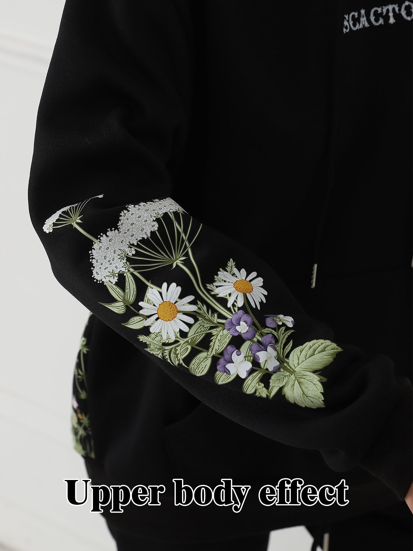 Ladies' Floral Print Long Sleeve Sweatshirt