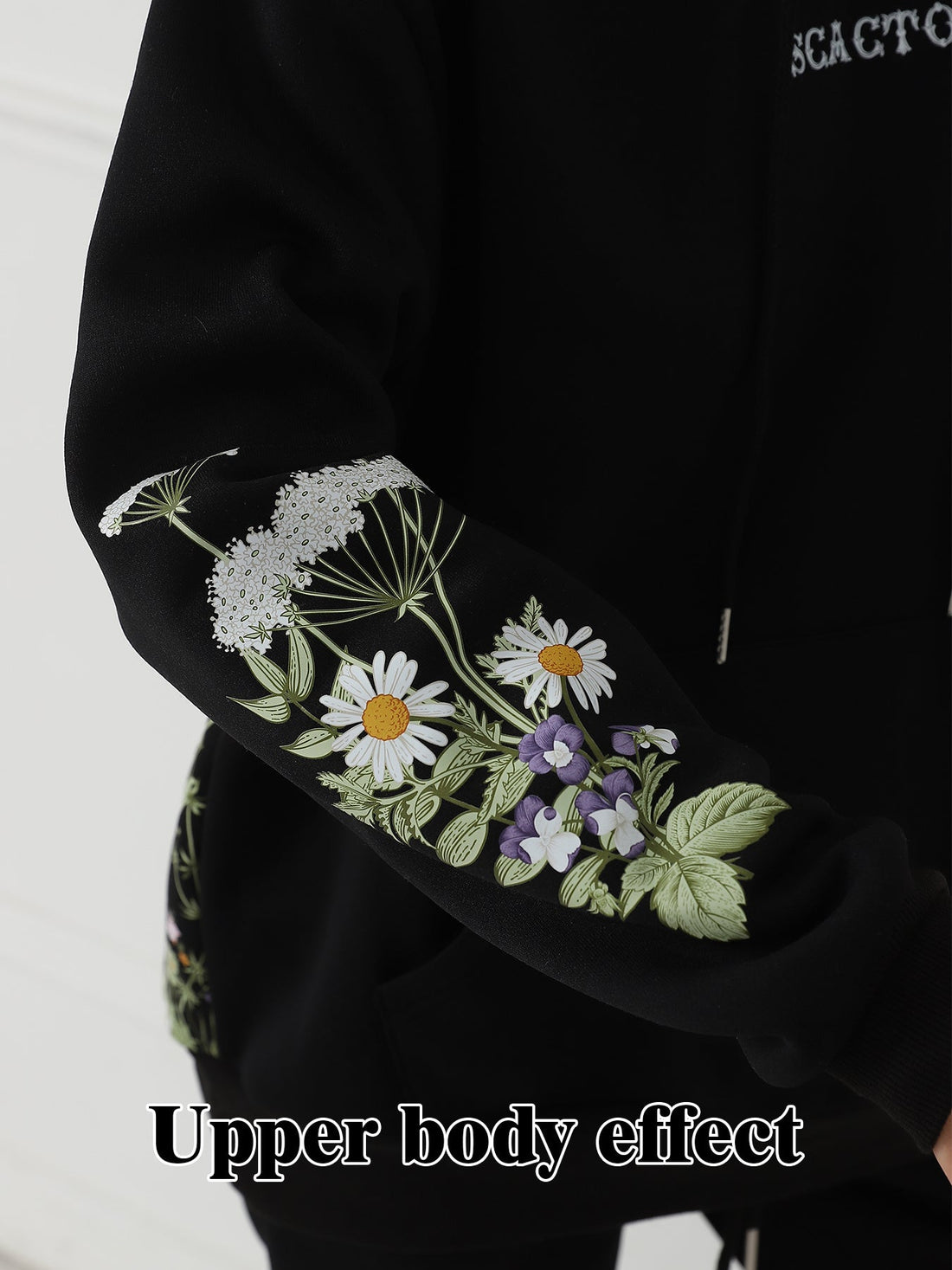 Ladies' Floral Print Long Sleeve Sweatshirt