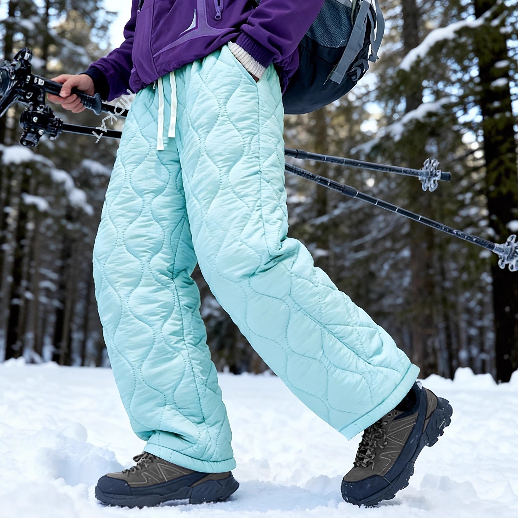 Thickened Fleece Warm Casual Pants Suitable For Daily Wear And Commuting - cas7m