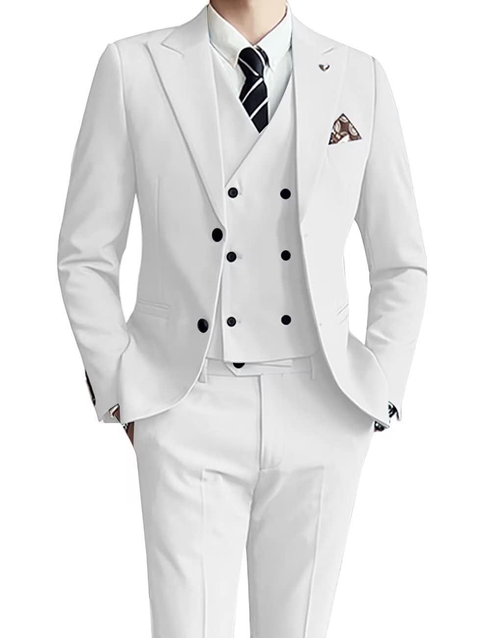 Three-piece Men's Suit Slim Fit Suit - cas7m