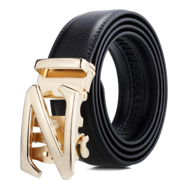 Men's Belt Automatic Buckle Business Trouser Belt - cas7m